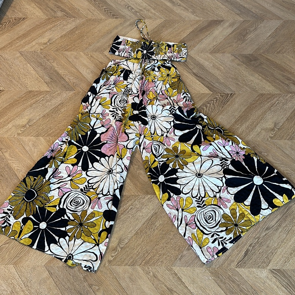 Anthropologie Bead Wide Leg Jumpsuit - Picture 8 of 9